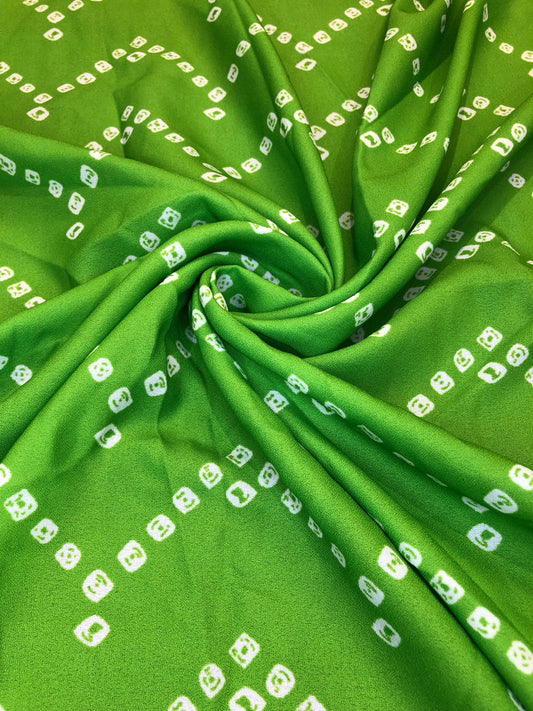 GREEN ZIGZAG BANDHINI