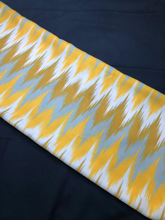 YELLOW ZIGZAG IKKAT