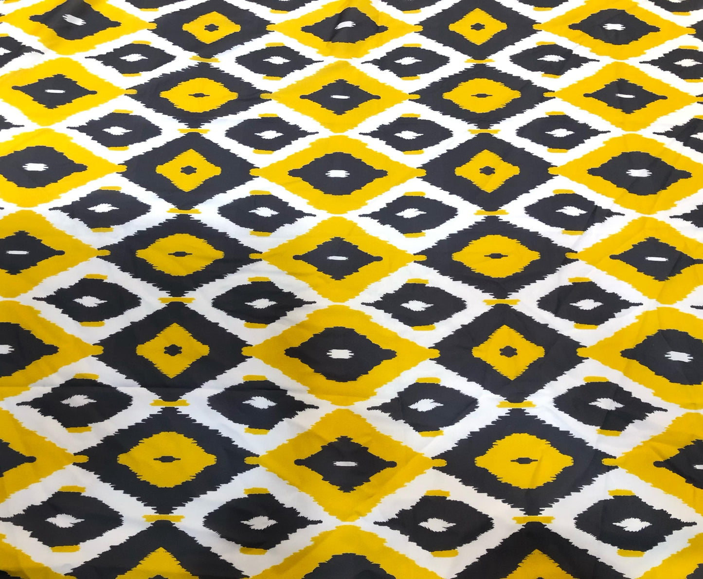YELLOW GREY IKKAT