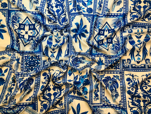 WHITE BLUE TROPICAL