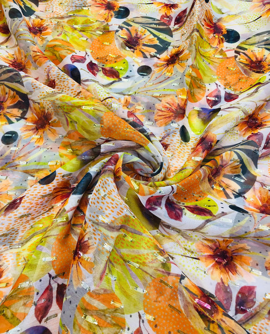 gold butta sunset floral