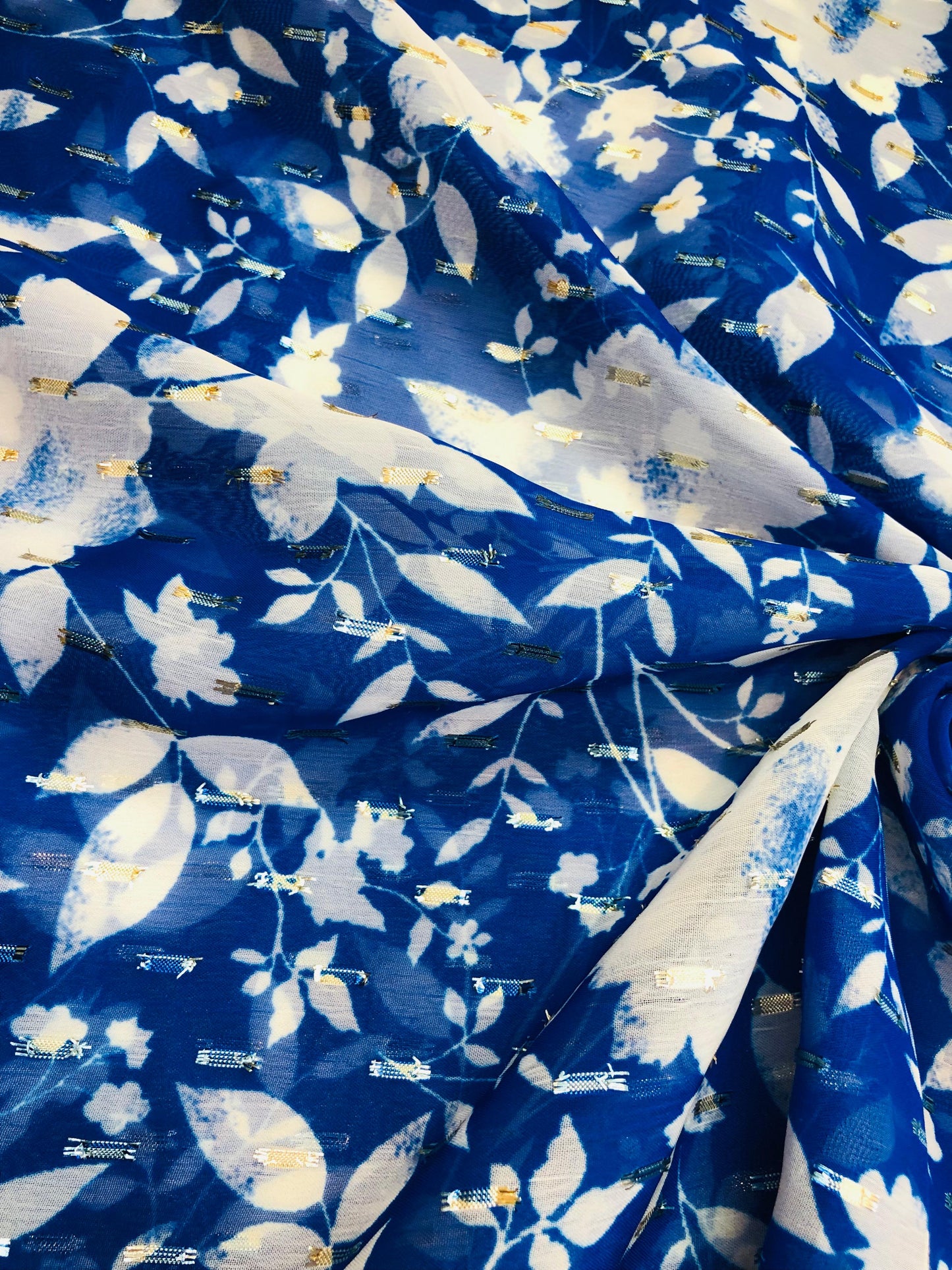 gold butta mono teal floral